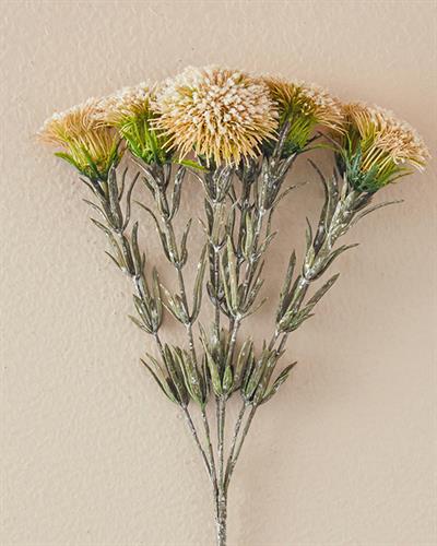 Flower Bunch Изкуствено Цвете Един Стрък 37 см Кремав