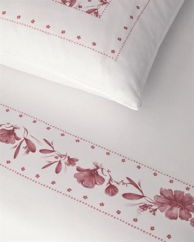 Flower Chain Спален Комплект Двоен Мек памук с дигитална щампа 200x220 см Пепел от рози