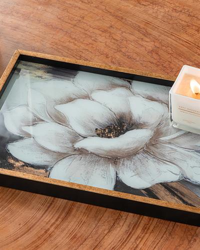 Flower Chic Декоративна Табла Златисто, 31 X 46 Cm