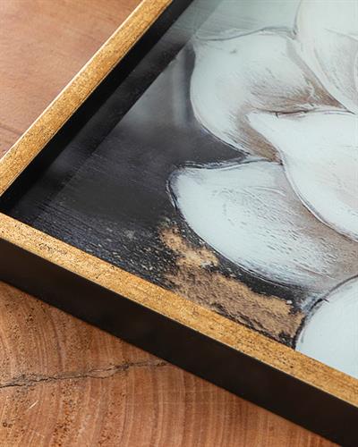 Flower Chic Декоративна Табла Златисто, 31 X 46 Cm