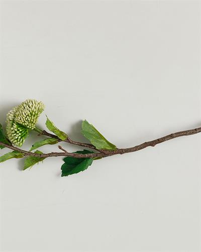 Flower Garden Изкуствено Цвете Един Стрък Пластмаса 44 cm Бял