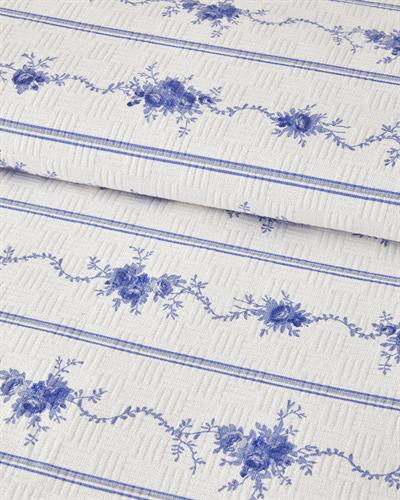 Flower Line Одеяло Пике Единичен С щампа 150x220 см Син