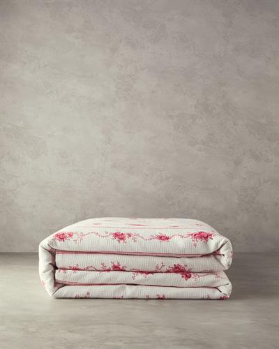 Flower Line Одеяло Пике Двоен С щампа 200x220 см Розов