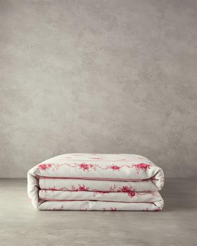 Flower Line Одеяло Пике Кралски размер С щампа 240x220 см Розов