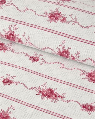 Flower Line Одеяло Пике Кралски размер С щампа 240x220 см Розов