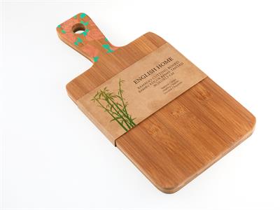 Flower Love ДЪСКА ЗА РЯЗАНЕ Правоъгълен малък Бамбук Beige