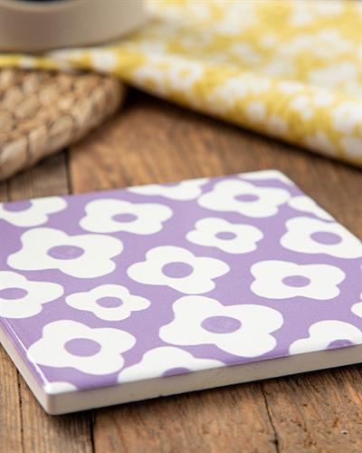 Flower Party Подложка За Чаша Керамика, Люляк., 11 Cm