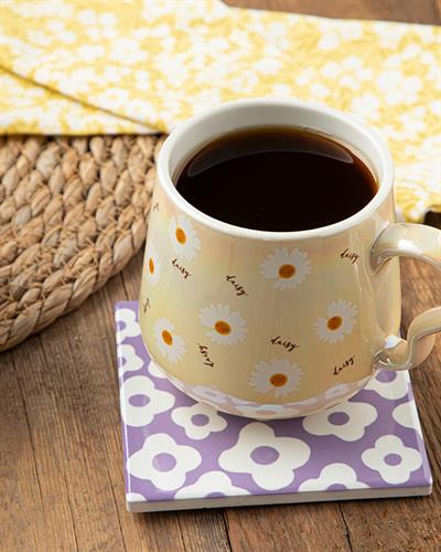 Flower Party Подложка За Чаша Керамика, Люляк., 11 Cm