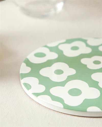 Flower Party Нихале Керамика, Зелено, 16 Cm