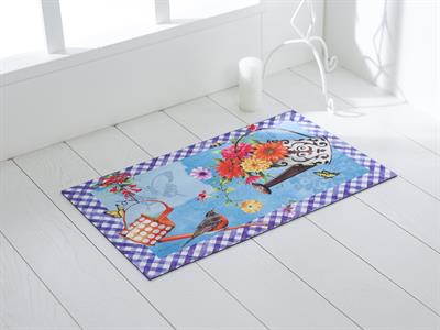 Flower Power ИЗСТРИВАЛКА Отпечатано 45x75 cm Light Blue