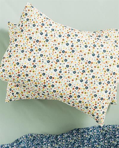 Flower Shadow Кълъфка За Възглавница 2Бр., Лесно За Гладене, Зелено, 50 X 70 Cm