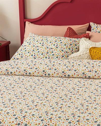 Flower Shadow Пике King Size, Отпечатан, Зелено, 240 X 220 Cm