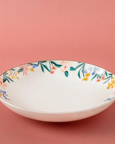 Flower Spree Porcelain Dinner Plate 20 cm White