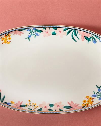 Flower Spree Плато Порцелан 30 см Бял