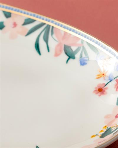 Flower Spree Плато Порцелан 30 см Бял