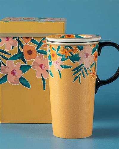 Flower Spree Термос С Цедка, Керамика, Горчица, 340 Ml