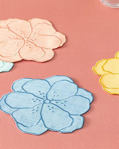 Flower Spree Коктейлна Салфетка 4 Бр., Полиестер, Цветен, 14 Cm