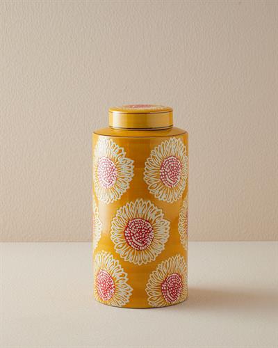 Floweret Ваза Ваза с капак 16x16x32 см Оранжев