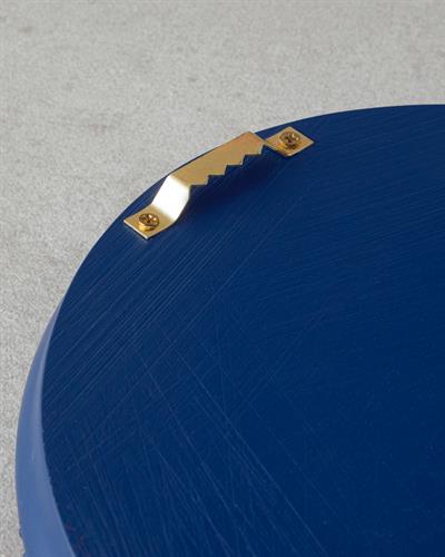 Flowers Polyresin Wall Accessory 17.5x20 cm Blue