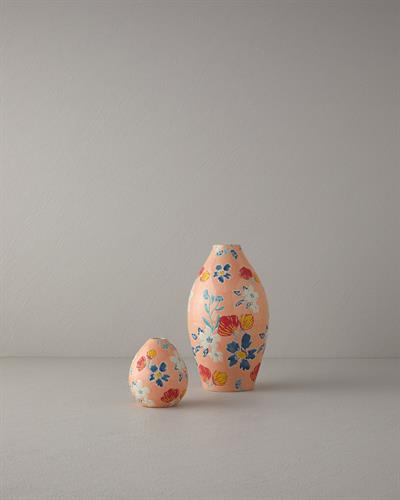 Flowers Ваза Каменна керамика 25 см Пудра