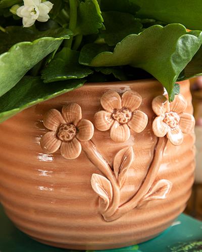 Flowertopia Саксия Розово, 13,6 X 13 X 10,5 Cm