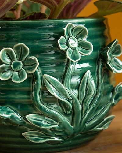 Flowertopia Саксия Зелено, 16,5 X 15,7 X 12,3 Cm