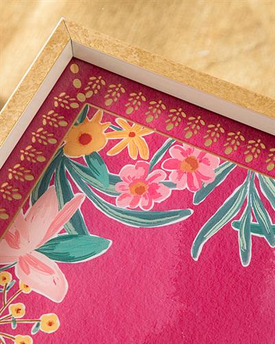 Flowertopia Декоративна Табла Розово, 31 X 46 Cm