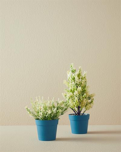 Flowery Изкуствено Цвете С Ваза 13x13x14 см Син