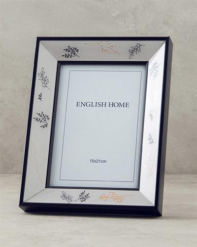 Flowery Рамка 15x21 см Черен