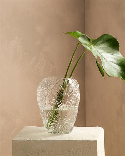 Flowery Ваза Стъкло 16x16x20 см Прозрачен