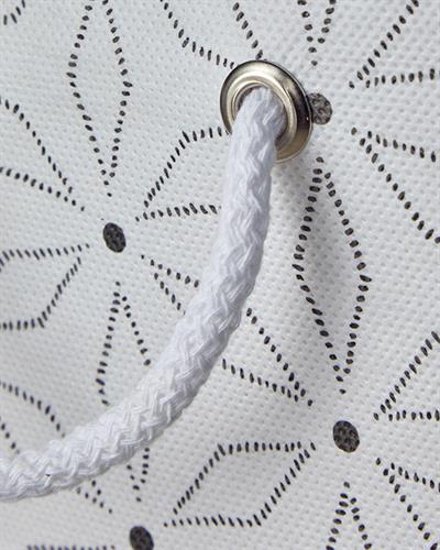 Flowery Калъф За Дрехи 30x22x18 cm Бял