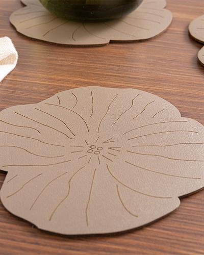 Flowery Подложка За Чаша 4 Бр., Гофре, Норка, 11 Cm