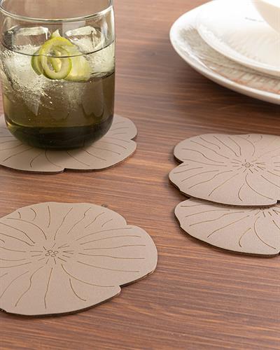 Flowery Подложка За Чаша 4 Бр., Гофре, Норка, 11 Cm