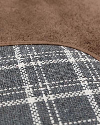 Fluffy Комплект Постелки За Баня 2 бр. Полиестер 60x90 + 50x60 см Кафяв