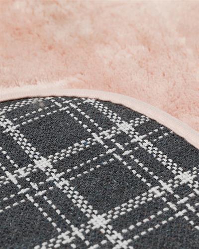 Fluffy Комплект Постелки За Баня 2 бр. Полиестер 60x90 + 50x60 см Светлорозов..