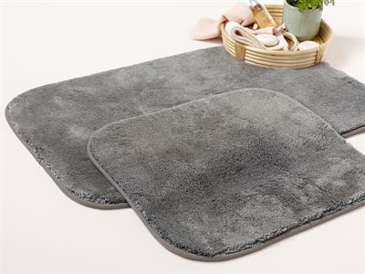 Fluffy ПОСТЕЛКА ЗА БАНЯ КО 2 комплект Полиестер 50x80 - 45x50 cm Антрацит