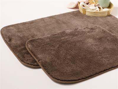 Fluffy ПОСТЕЛКА ЗА БАНЯ КО 2 комплект Полиестер 50x80 - 45x50 cm Браун