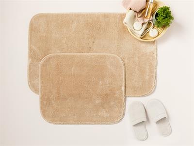 Fluffy ПОСТЕЛКА ЗА БАНЯ КО 2 комплект Полиестер 60x90cm+50x60cm Светло бежово