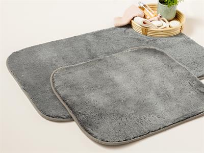 Fluffy ПОСТЕЛКА ЗА БАНЯ КО 2 комплект Полиестер 60x90cm+50x60cm Антрацит