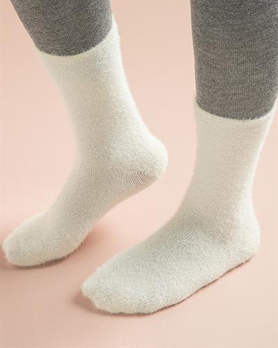 Fluffy Чорап С Дълга Дължина Дамски, Екру, 36-40