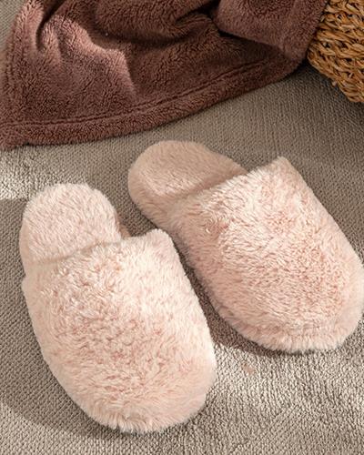 Fluffy Пантофи За Дома Дамски, Плюш, Розово, 36