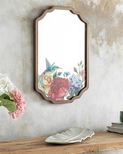 Flying Birds Mirror 35x50 cm Brown