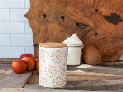 Folk Art КУТИЯ ЗА СЪХРАНЕНИЕ Единичен Керамичен 15 cm Salmon