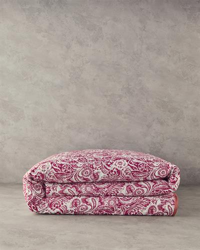 Folk Art Многофункционално Покривало Единичен 160x220 см Тъмнорозов