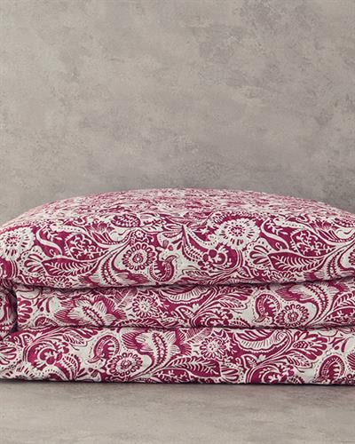 Folk Art Многофункционално Покривало Двоен 200x220 см Тъмнорозов
