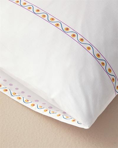 Folk Blossom Калъфка За Възглавница 2 бр. Памучен 50x70 см Цикламен