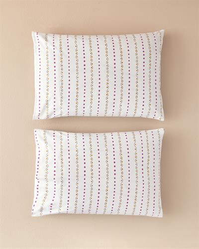 Folk Blossom Калъфка За Възглавница 2 бр. Памучен 50x70 см Цикламен