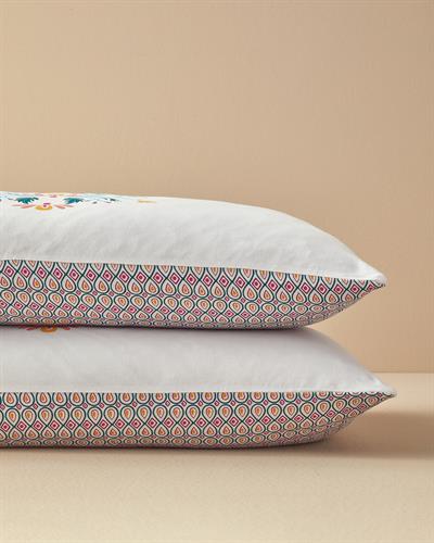 Folk Bouquet Калъфка За Възглавница 2 бр. Памучен 50x70 см Зелен