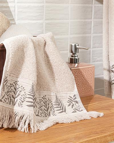 Forest Кърпа За Ръце Жакардов с борд 30x45 см Бежов