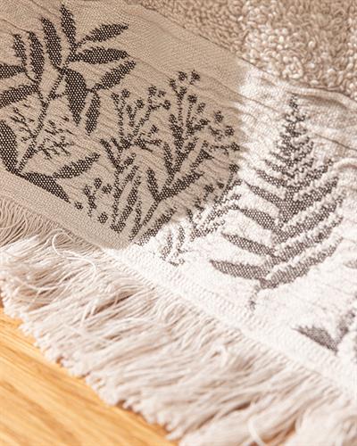 Forest Кърпа За Ръце Жакардов с борд 30x45 см Бежов